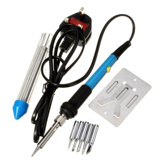 60W Adjustable Electric Temperature Gun Welding Soldering Iron Solder Tool 5Tips