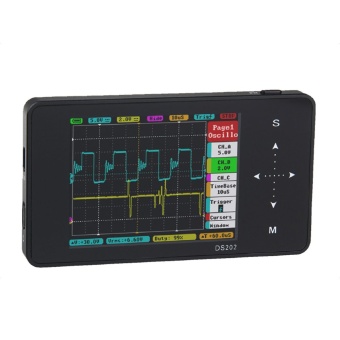 DS202 3 TFT LCD Portable Pocket Digital Oscilloscope - Black"