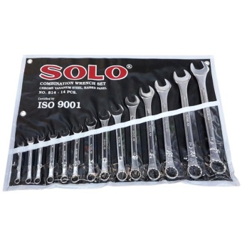 Solo ชุดประแจแหวนข้างปากตาย SOLO รุ่น 9014-14PCS