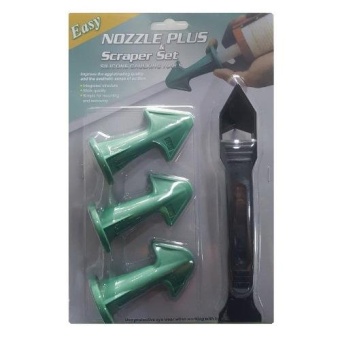 หัวปาดกาว และด้ามลอกกาว ซิลิโคน Caulking Scraper Nozzle Plus