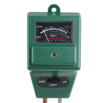 HITECH เครื่องวัดความชื้นกรด ด่าง Soil Moisture pH Meter รุ่น ETP306 (สีเขียว/เงิน)(26x8x3.5)
