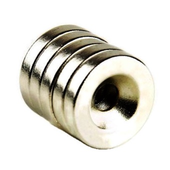 MAGNET MILLER แม่เหล็กแรงดูดสูง มีรูยิงน๊อตได้ รุ่น DONUT ชนิด NdFeB ขนาด 1.2 cm (100 ชิ้น)