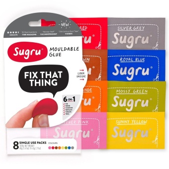 Sugru กาว ซิลิโคนเอนกประสงค์ สีผสมใหม่ แพ็ค 8 ซอง