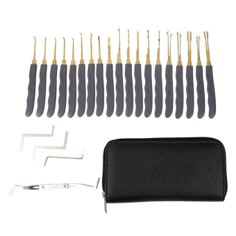 24pcs Padlocks Lock Pick Key Extractor Premiere Pickset Unlocking Tools Set