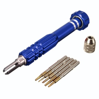 Screwdriver Bit Kit Repair Opening Tool Set for iPhone 4/4S/5/5C (Blue)
