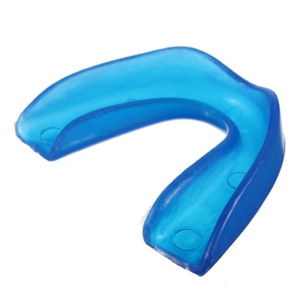 Silicone Mouth Guards Stop Bruxism Sheild Tray Teeth Grinding Dental in box Blue - Intl
