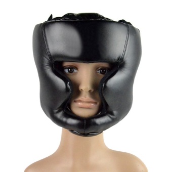Supercart Closed type boxing head guard (Black) (Intl)