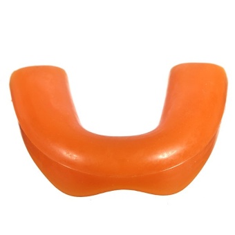 Silicone Mouth Guards Stop Bruxism Sheild Tray Teeth Grinding Dental in box Orange (Intl) - Intl