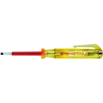 PB Swiss Tools ไขควงเช็คไฟ ปากแบน รุ่น PB 175-0-50 (สีเหลือง)