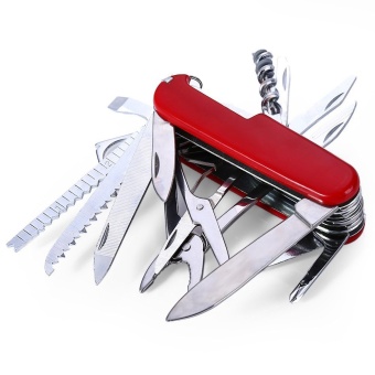 91mm Foldable Multifunctional Army Knives Outdoor Survival Camping Tool (RED)