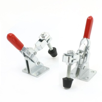2pcs 101A 50Kg 110 Lbs Quick Holding Vertical Type Toggle Clamp Red