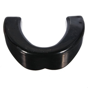Silicone Mouth Guards Stop Bruxism Sheild Tray Teeth Grinding Dental in box Black (Intl) - Intl