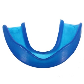 Silicone Mouth Guards Stop Bruxism Sheild Tray Teeth Grinding Dental in box Blue (Intl) - Intl