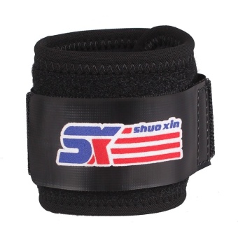 SX601 Sports Gym Elastic Stretchy Wrist Joint Brace Support Wrap Band Guard Protector Black