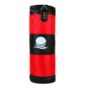 60cm Punching Bag with Hook Hanging for Boxing Training Fitness (Red/Black)