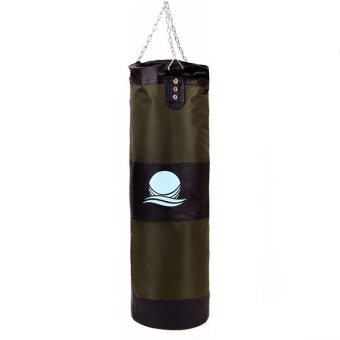90cm Punching Bag with Hook Hanging for Boxing Training Fitness (Green/Black)