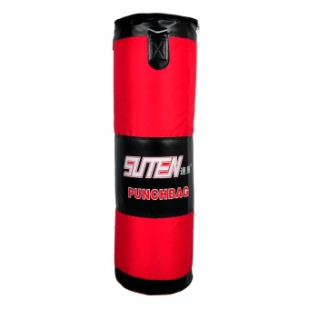 SUTEN 90cm Red Boxing Oxford Empty Sandbag Training Sanda Fighting Self-administered Lining Hanging Boxing Bag