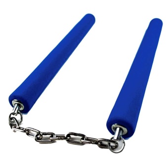 Kinglion Sport กระบองสองท่อนโฟมสำหรับผู้ใหญ่ กระบอง2ท่อนสีน้ำเงิน Blue Foam Nunchaku/Nunchucks Martial Arts Training Equipment (150G/25MM)