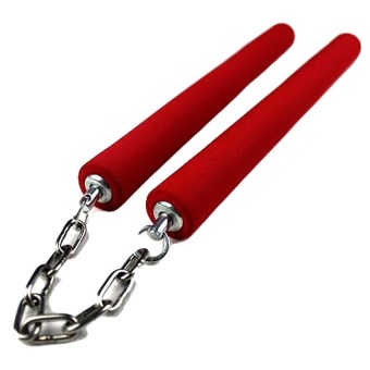 Kinglion Sport กระบองสองท่อนโฟมสำหรับผู้ใหญ่ กระบอง2ท่อนสีแดง Red Foam Nunchaku/Nunchucks Martial Arts Training Equipment (150G/25MM)
