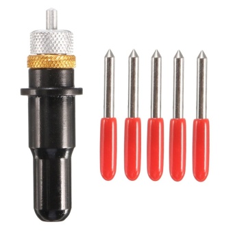 5Pcs 45° Degree Blades Cutting Plotter w/ Holder For Roland Vinyl Cutter - Intl