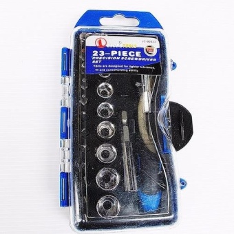 VAUKO : LECHGTOOLS 23Pcs ฺScrewdriver Set บ๊อก/บล๊อก/บล๊อคชุด/ด้่ามฟรี หมุนได้ซ้าย-ขวา 23 ตัวชุด รุ่น LECHG-LC-90023