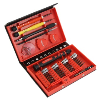 38 in 1 Precision Screwdriver Set Tools Repair Kit For Apple iPhone 4s 5 Samsung(Red)