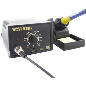 BEST BST-936E AC 220V Thermostatic Soldering Station Anti-static Electric Iron, US Plug(Black) - Intl