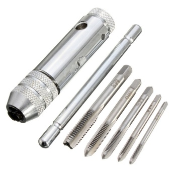 T-Handle Ratchet Tap Wrench Machinist Tool Reversion 3-8mm 7/64 - 5/16''