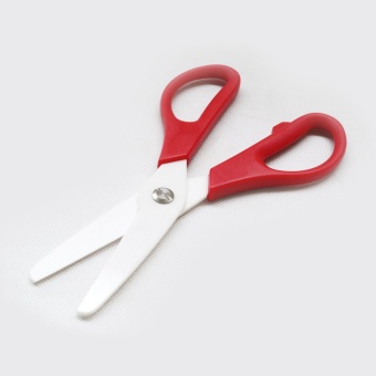 360DSC Professional Household 7.8 inch Ceramic Kitchen Scissors Porcelain Kitchen Scissors - Red