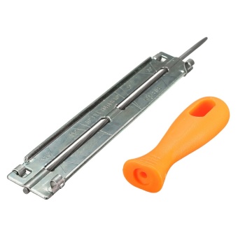 Chainsaw File Holder 4mm Round Chain Sharpener With Plastic Handle For Woodwork - Intl