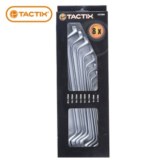 Tactix 372908 ประแจแหวน 8 ตัว/ชุด Double Ring Wrench Set 8 pcs.