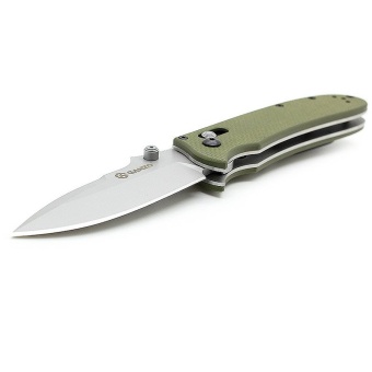 GANZO G704-G Stainless Steel Foldable Wilderness Survival Knife (Green)