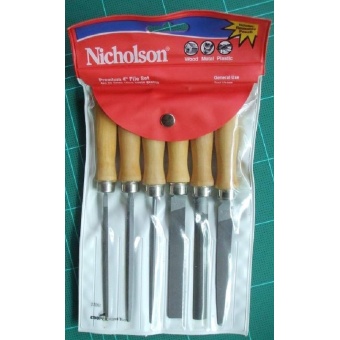 NICHOLSON ตะไบ 4 ด้ามไม้ แพ็ค 2"