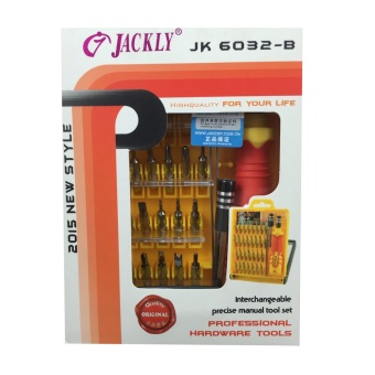 Jackly ชุดเครื่องมือ ไขควง JK 6032 32 in 1 (Yellow)