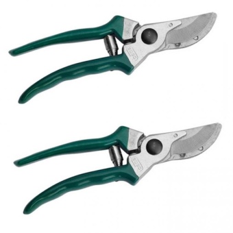 VAUKO : SOGO Pruning Shears กรรไกรตัดแต่งกิ่งไม้ปากโค้ง - สีเขียว จำนวน 2 ตัว SOGO-P-01-2
