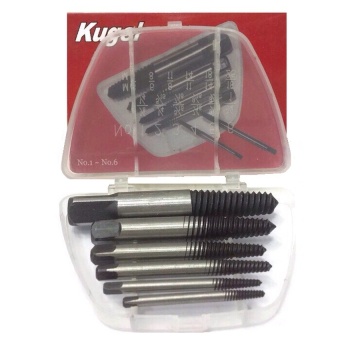 Kugel เครื่องมือช่าง ต๊าปชุดถอนเกลียวซ้าย5ตัว/ชุด