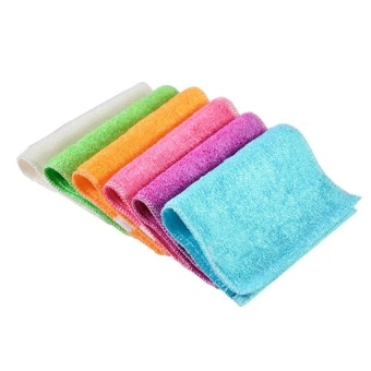 BEST สะอาด เศษผ้า Special price 10PC Washing Cloths Dishcloths Rags Bamboo Fiber Home Car Cleaning