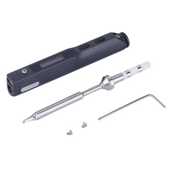 Allwin Mini Portable 65W Programmable TS100 Electric Soldering Iron Digital LCD Black