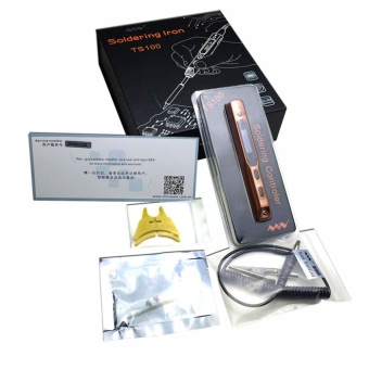 Allwin Mini Portable Programmable TS100 Electric Soldering Iron Digital LCD Set - intl