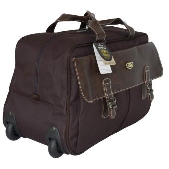 Romar Polo กระเป๋าเดินทางแบบถือพร้อมล้อลากขนาด 20 นิ้ว Code 114-3 (Brown) FBL-R1142