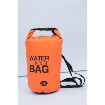 Waterproof Bag กระเป๋ากันน้ำ ถุงกันน้ำ สีส้ม ขนาดความจุ 5 ลิตร