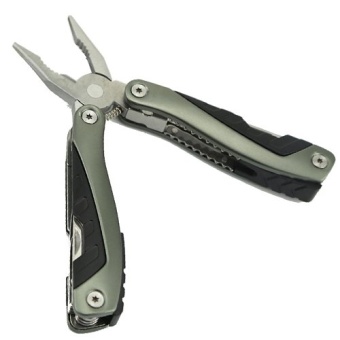 Outdoor Survival Stainless Steel Multi Tool Plier 9 In 1 Portable Compact Pocket(Gray) - Intl