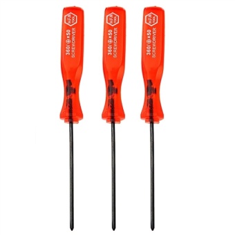 3pcs Portable Cross Phillips Screwdrivers Screw Drivers for Nintendo Wii /DS /DS Lite /GBA /Gameboy Advance SP (Red)