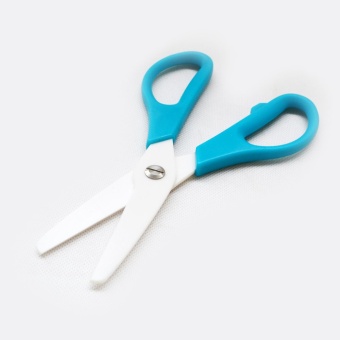 360DSC Professional Household 7.8 inch Ceramic Kitchen Scissors Porcelain Kitchen Scissors - Blue