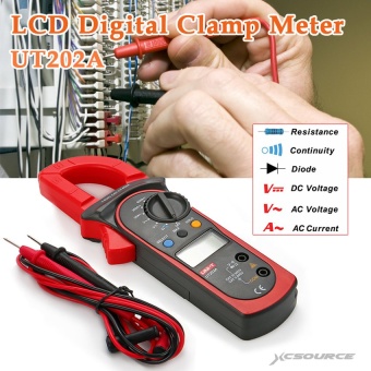 XI YOYO Ut-202A Lcd Digital Multimeter Clamp Meter Tester Ac 600Aamps Voltage Bi151 - intl