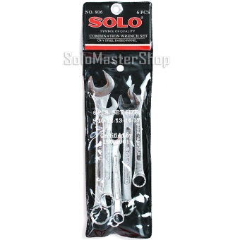 SOLO ประแจแหวนข้างปากตายข้างทรงญี่ปุ่น NO.806-6 ตัวชุด