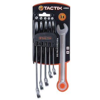 Tactix ประแจแหวนข้าง ชุด(หุน) รุ่น 370513 5 ชิ้น