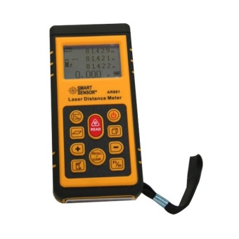 Orbia SMART SENSOR เครื่องวัดระยะทางเลเซอร์ เลเซอร์วัดระยะทางดิจิตอล Digital Laser Distance Meter 100M สีเหลือง