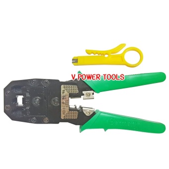 VPOWER คีมย้ำหัวสายแลนและสายโทรศัพท์ 4P-6P-8P