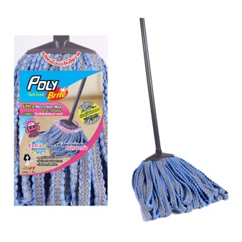Poly-Brite โพลี-ไบรท์" อัลตร้าม็อบถูพื้นไมโครไฟเบอร์ - ทรงรี"